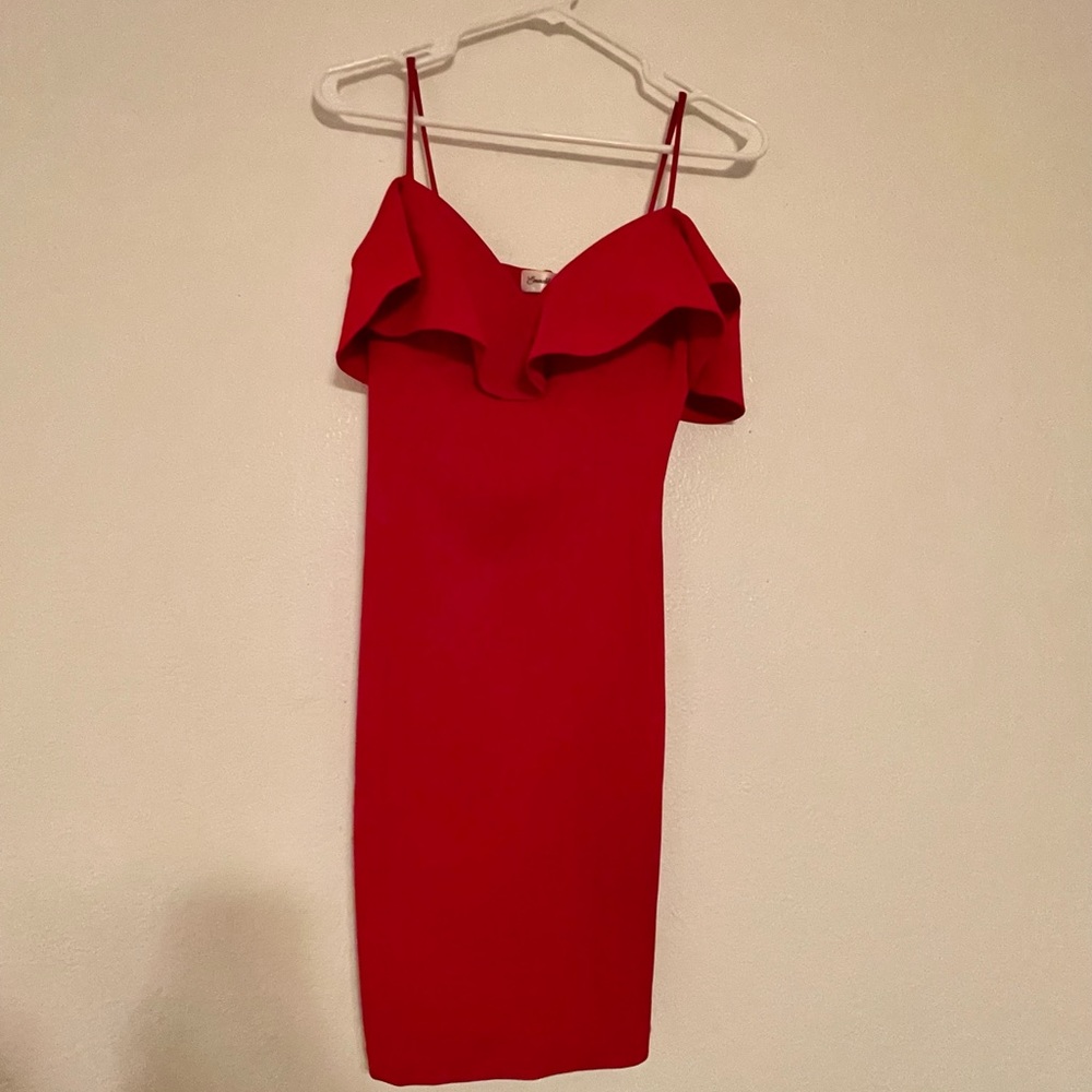 Red Off The Shoulder Dress